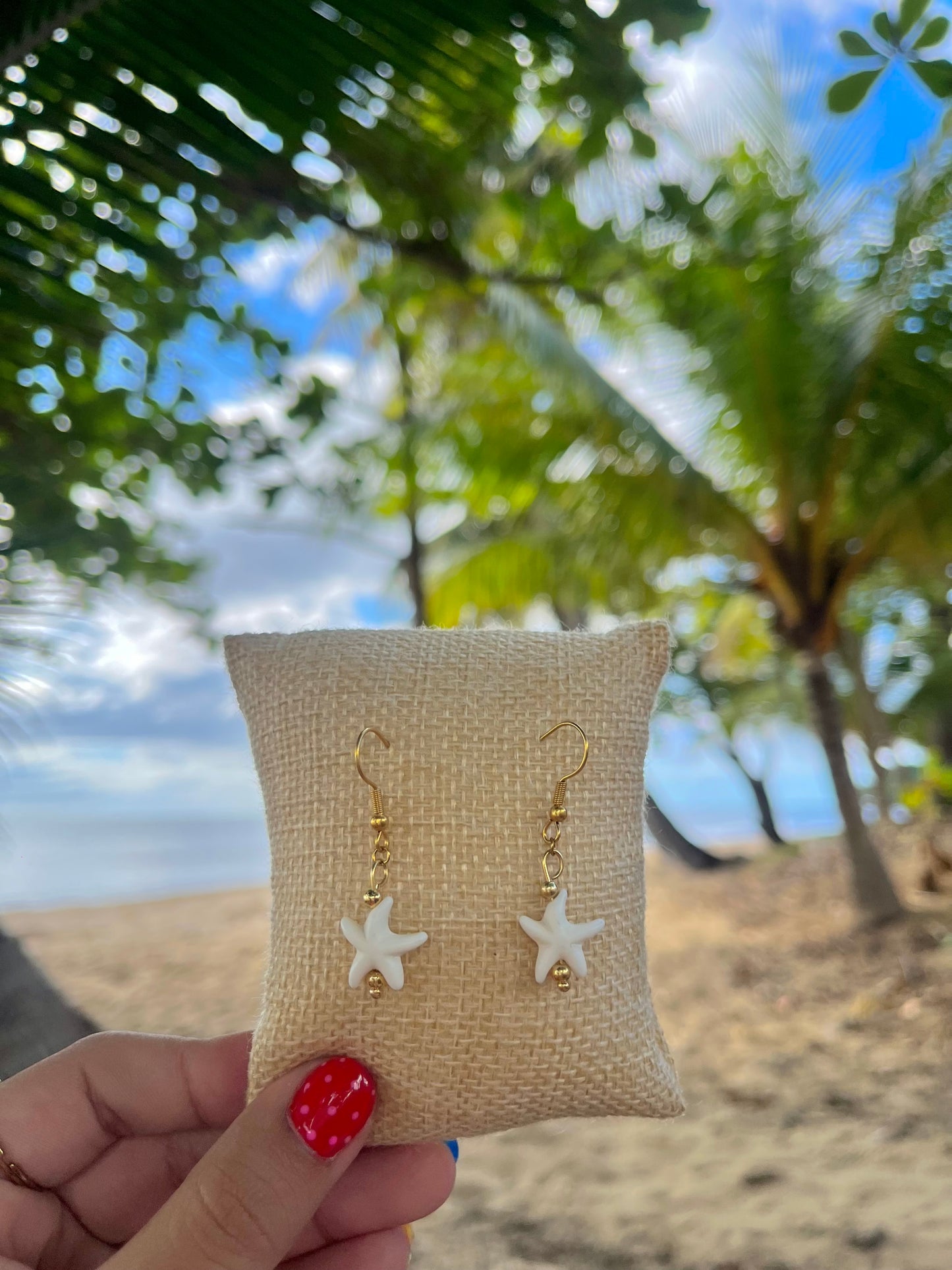 White Earrings