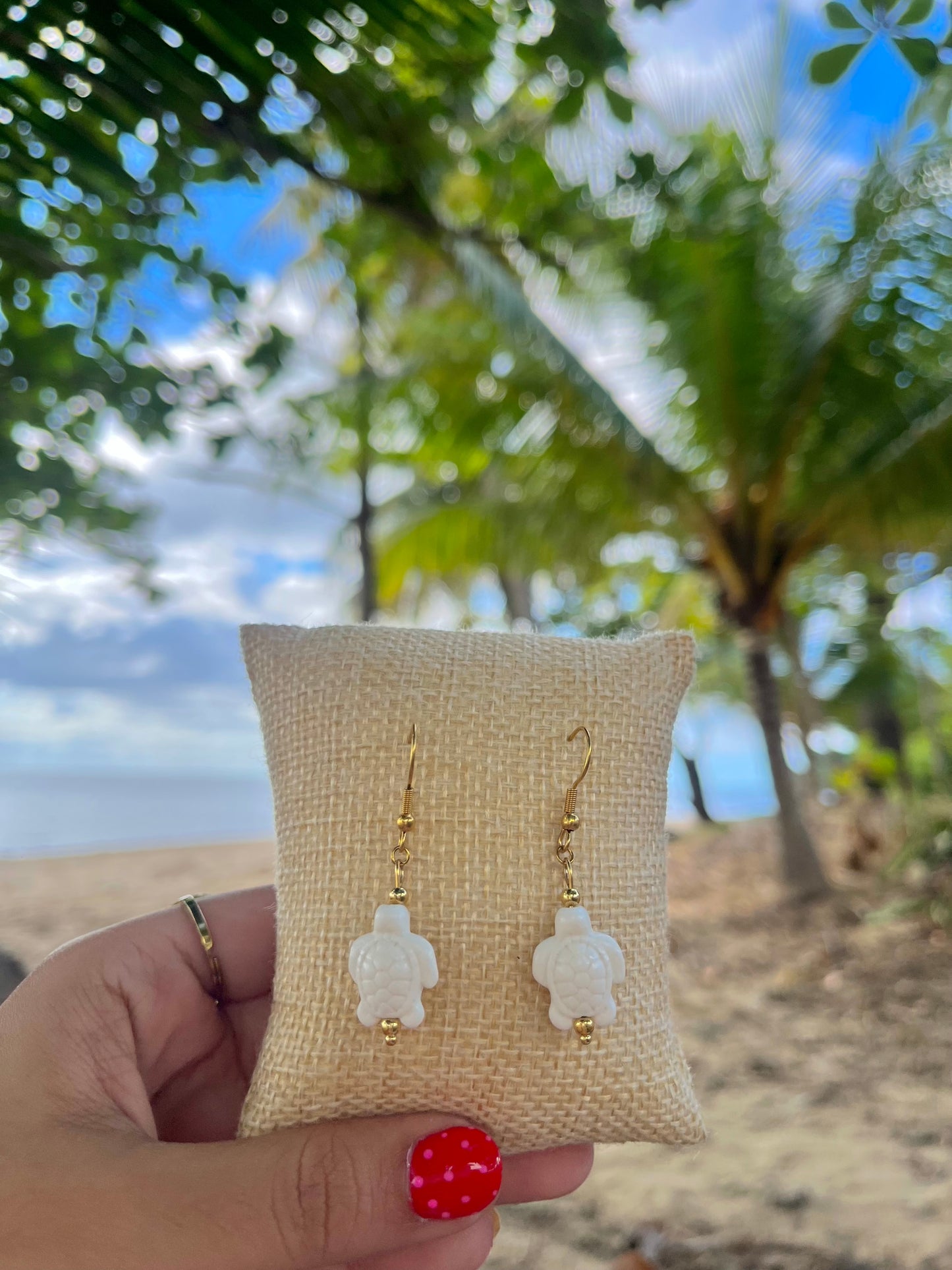 White Earrings